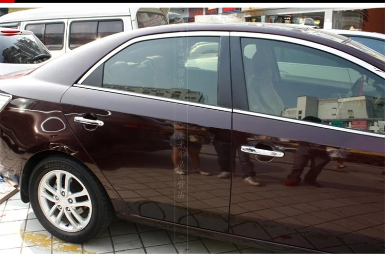 FUNDUOO для KIA Ceed Cee 'd 2006 2007 2008 2009 2010 2011 2012 Chrome автомобилей дверные ручки крышки отделка Стикеры стайлинга автомобилей