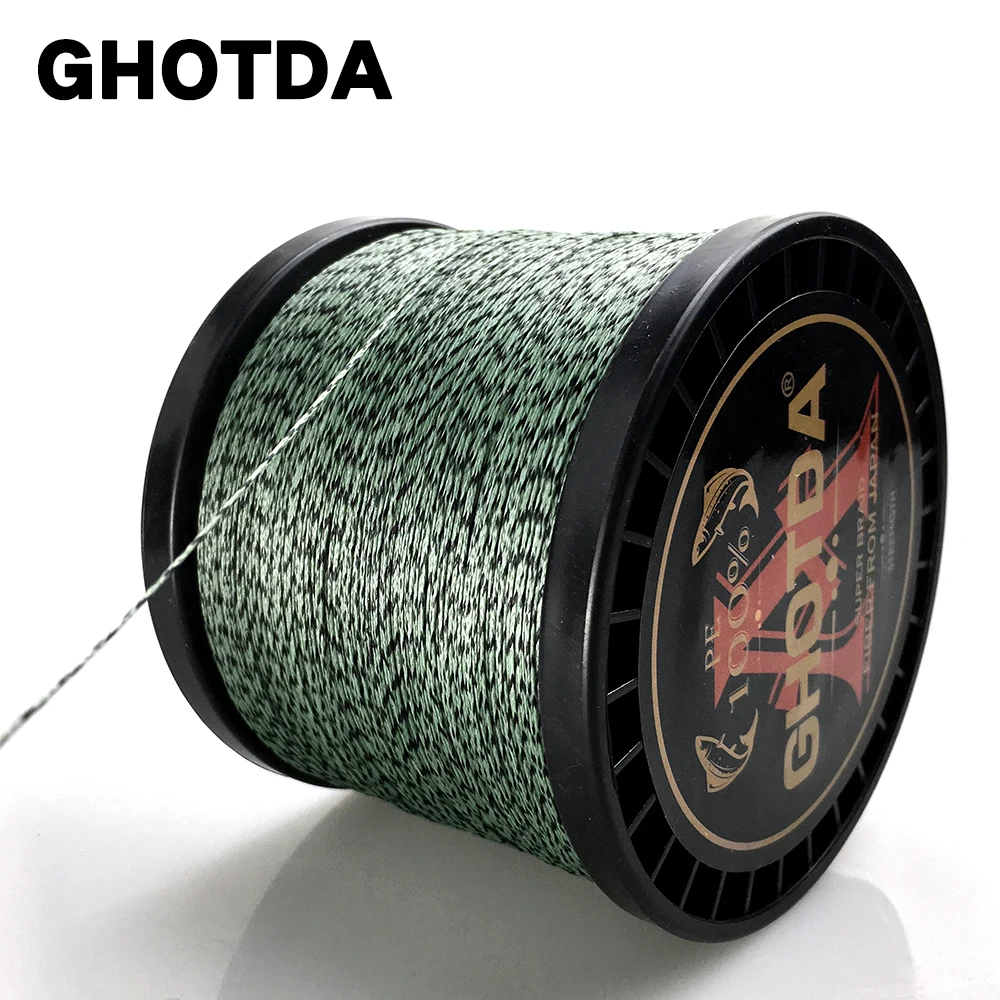 

GHOTDA 100M 300M 500M 1000M Fishing Line 8 Strands Braided Camouflage Fishing Line for Fishing