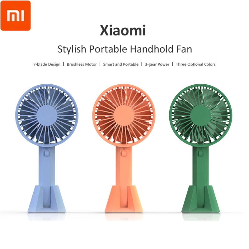 

Xiaomi Original VH fan Portable Handheld With Rechargeable Built-in Battery 1000 mAUSB Port Convenient Mini Fan For Smart Home