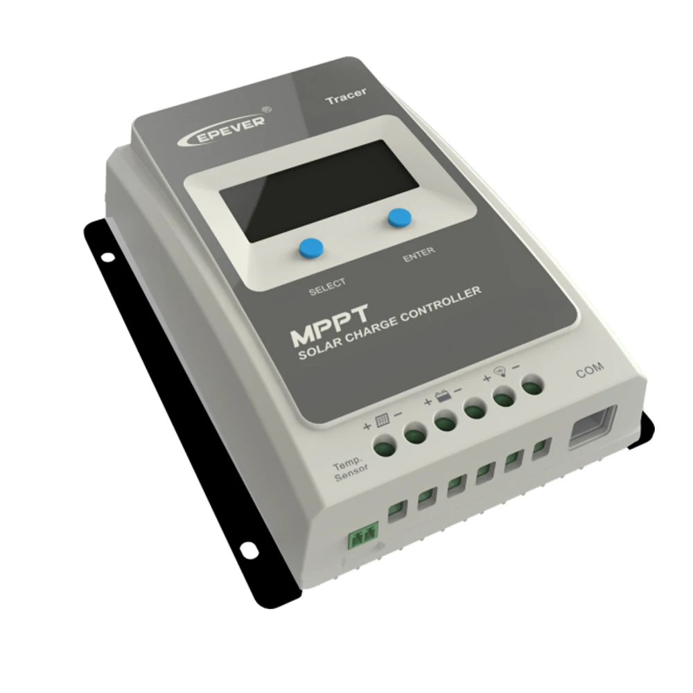 EPever MPPT 40A/30A/20A/10A Контроллер заряда черный светло ЖК дисплей Солнечная Регулятор