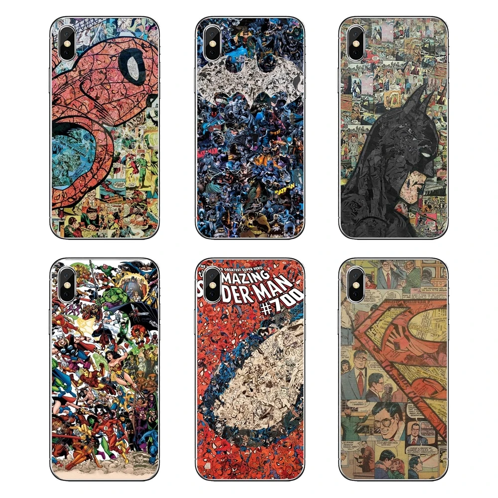 

For LG G7 Q6 Q7 Q8 Q9 V30 X Power 2 3 For OnePlus 3T 5T 6T Soft Transparent Cases Covers dc comic spiderman superheroes jakeru