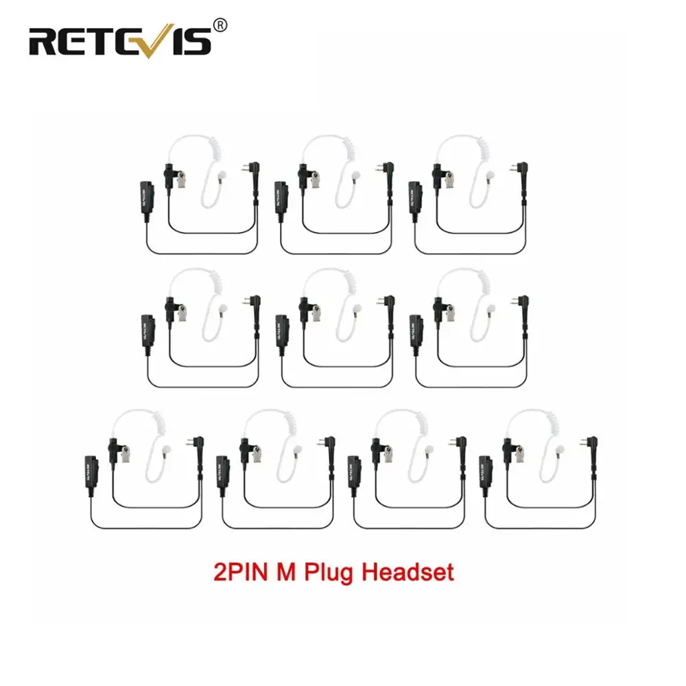 10pcs Big Size PTT 2PIN Earpiece MIC Headset For Motorola EP450 PRO1150 CP100 GP2000 CT150 Walkie Talkie Accessories C9006A 10pcs volume adjustable earpiece ptt mic retevis headset for motorola gp68 g9300 cp88 ct150 pro1150 walkie talkie for hyt tc 610