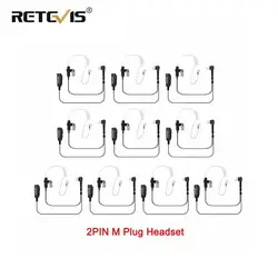 10 pçs tamanho grande ptt 2pin fone de ouvido mic para motorola ep450 pro1150 cp100 gp2000 ct150 acessórios walkie talkie c9006a