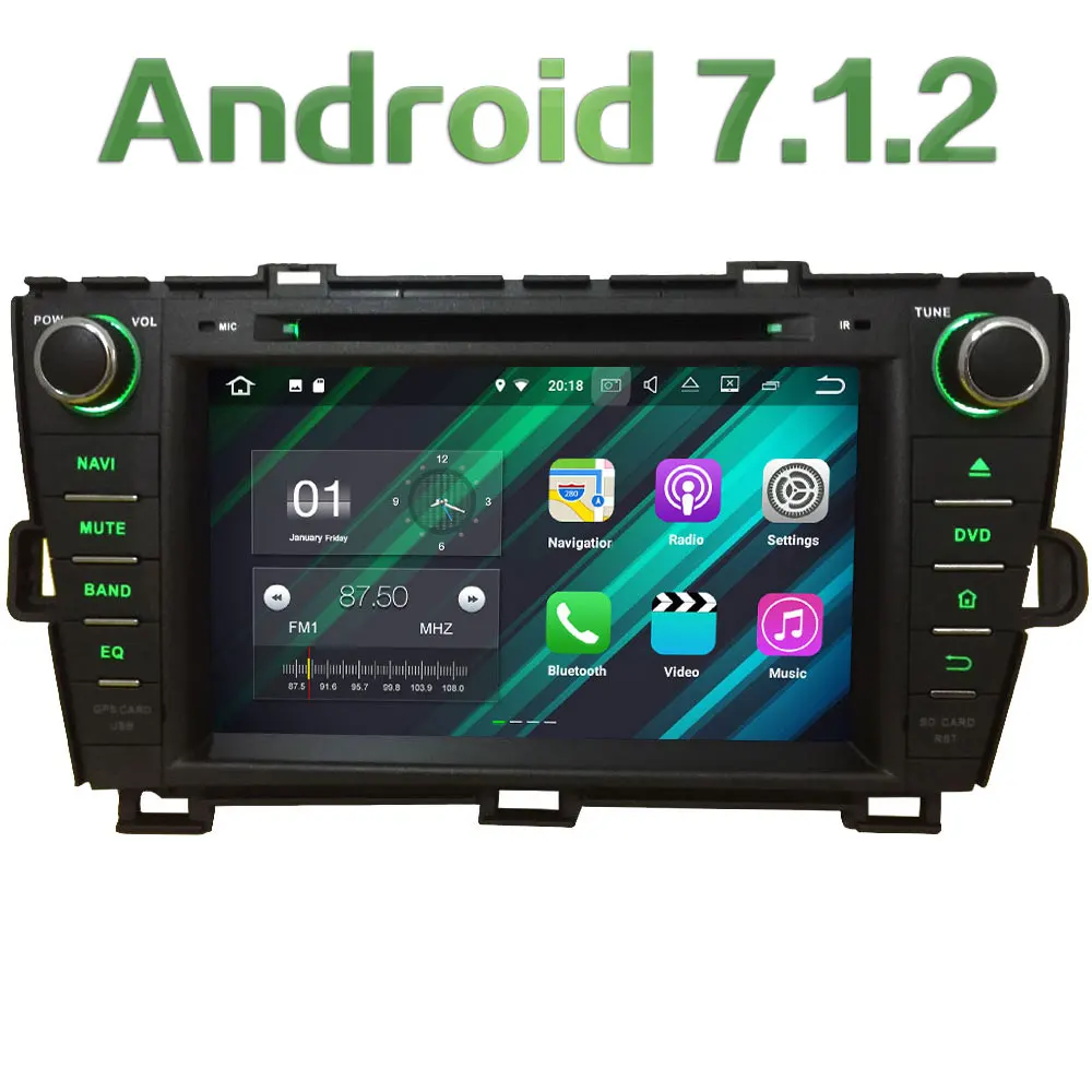 8 2GB RAM Android 7 1 Quad Core 4G DAB Wifi Multimedia Car DVD Player Stereo