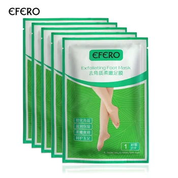 

efero Foot Peeling Mask Socks for Pedicure Exfoliating Foot Masks Exfoliat Feet Peel Mask Feet Peeling Dead Skin 6Pack