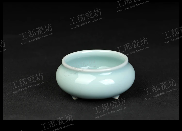 Longquan celadon ароматерапевтическая печь, керамическая медная крышка, ладан для печи, держатель для благовоний, медный santalwood, благовония в катушке