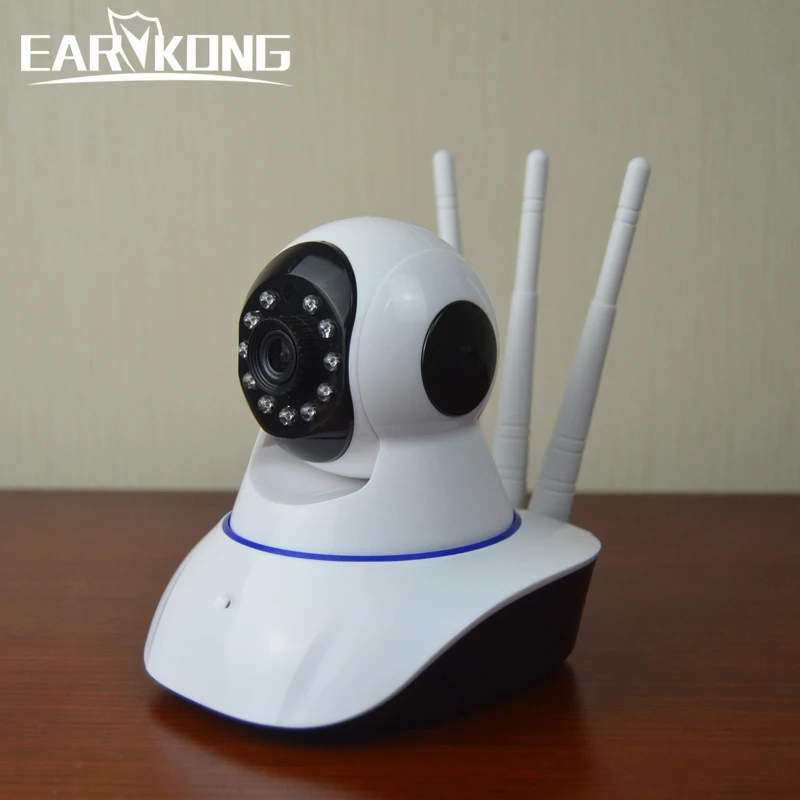 Продажа Новая IP камера Wifi беспроводная безопасность 720P сигнализация камера качающаяся головка Поддержка Android IOS приложение 2 года гарантии для PG103 W2B...