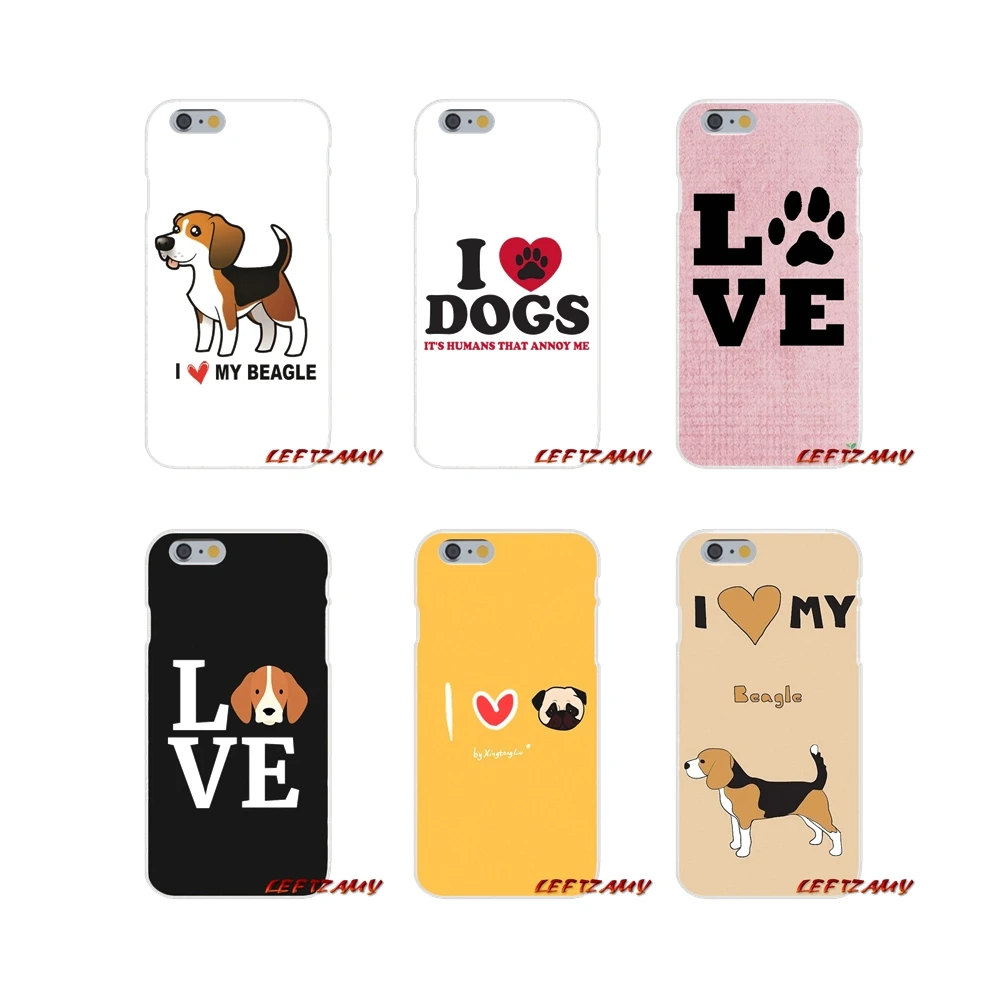 

Accessories Phone Cases Cover For Xiaomi Mi6 Mi 6 A1 Max Mix 2 5X 6X Redmi Note 5 5A 4X 4A A4 4 3 Plus Pro I love my Beagle Dogs