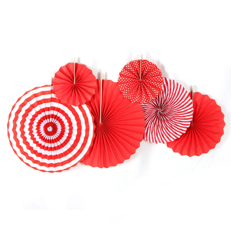 Snowflake Christmas Decorations Paper Deer Head Star Garland Red Green White Paper Fan Decor Kit Merry Christmas Banner