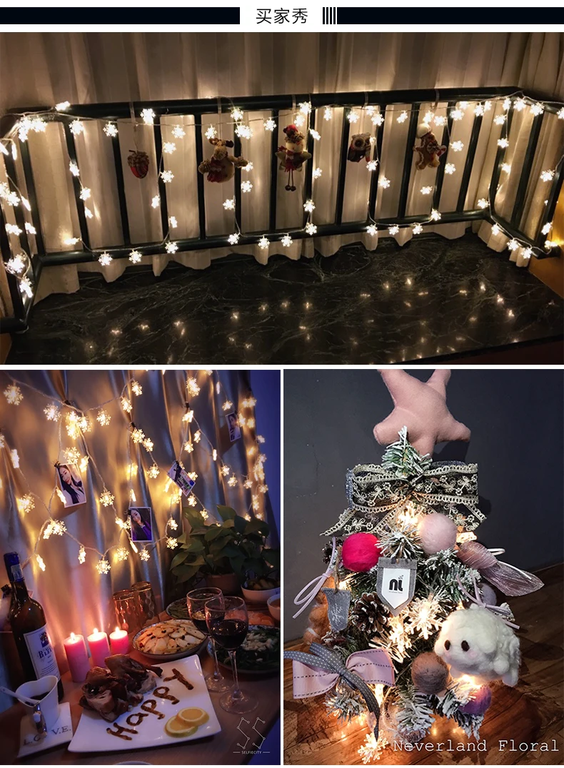10m 100led 220v ue Guirlanda Flocos de Neve de Natal Led Luzes Cordas de Fadas para Festa em Casa do Casamento da Árvore de Natal Decorações do Jardim da Água 12 Fios de LED