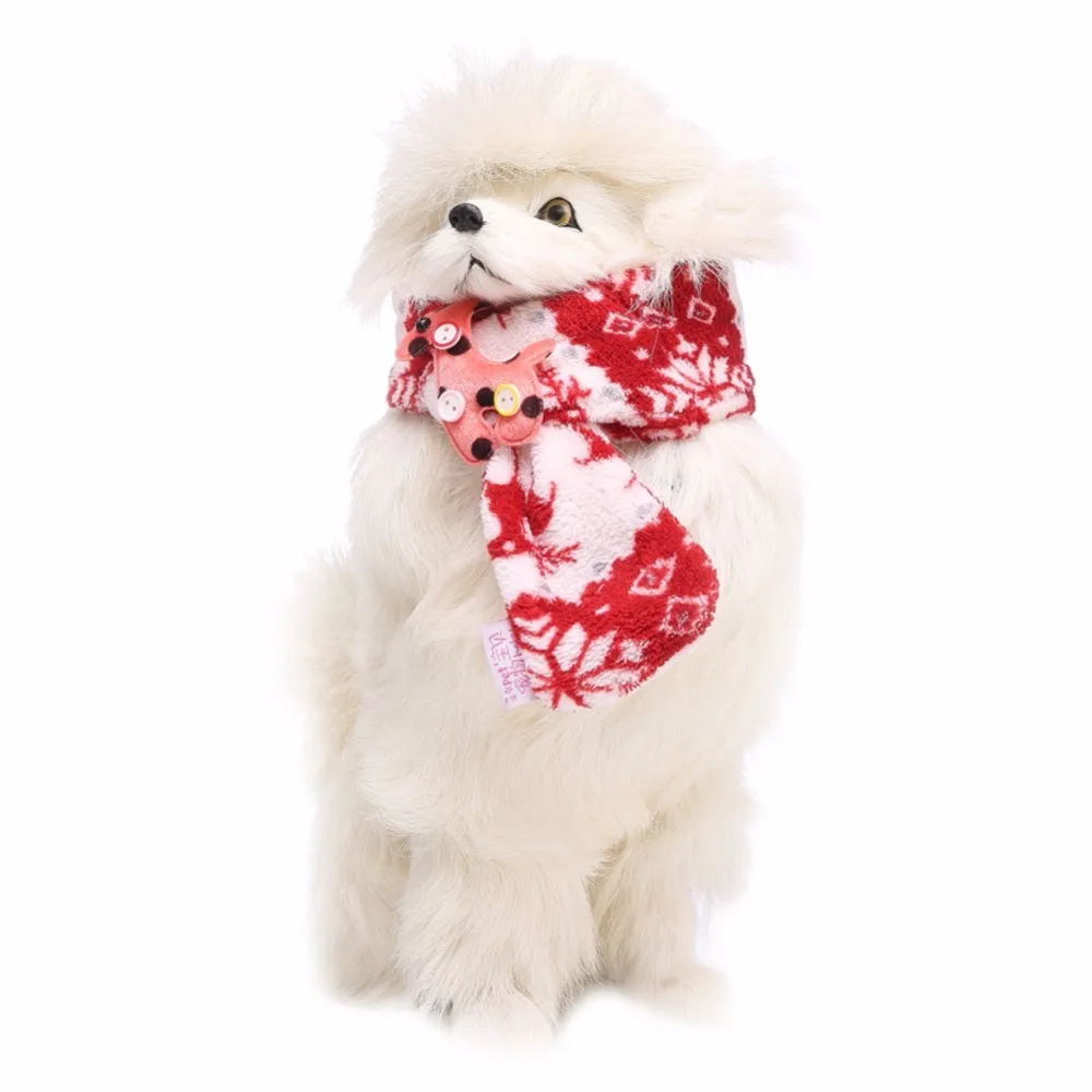 Dog Scarf Cute Christmas Snowflake Deer Pet Scarfs Chihuahua Puppy Dog