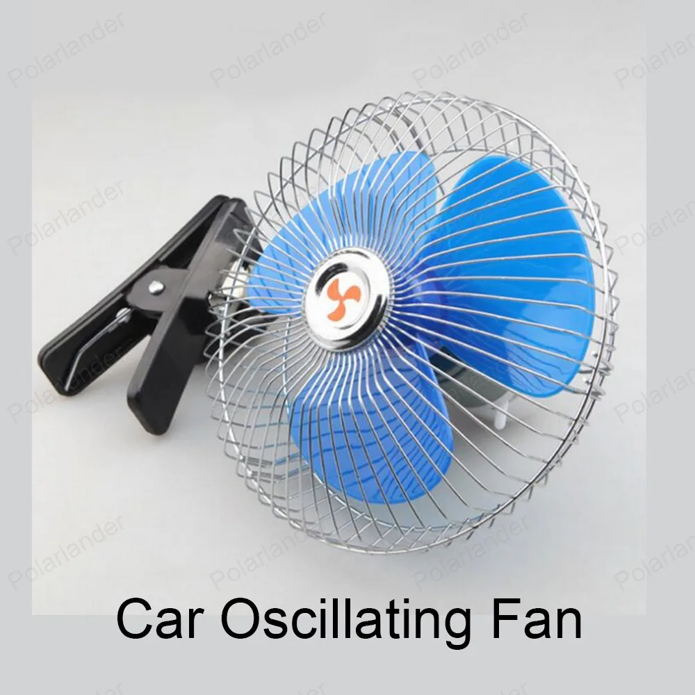 Portable Mini 6 inch Oscillating Cooling Fan 25W Electric Car Fan Low