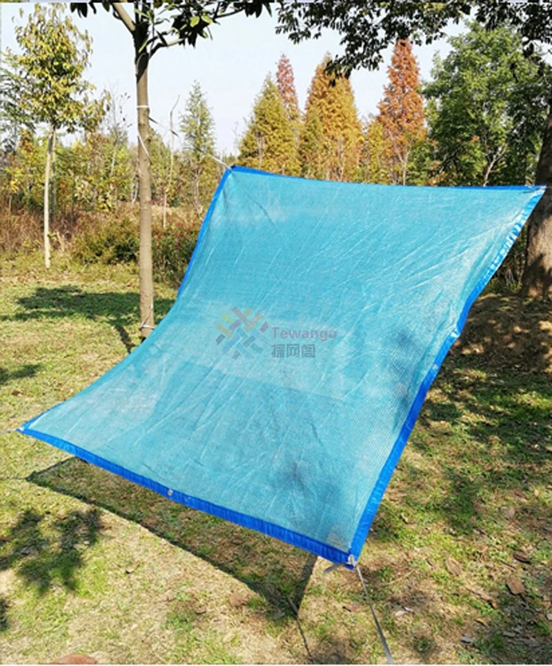 Tewango нестандартный размер синяя сетка для защиты от солнца HDPE теневая наружного