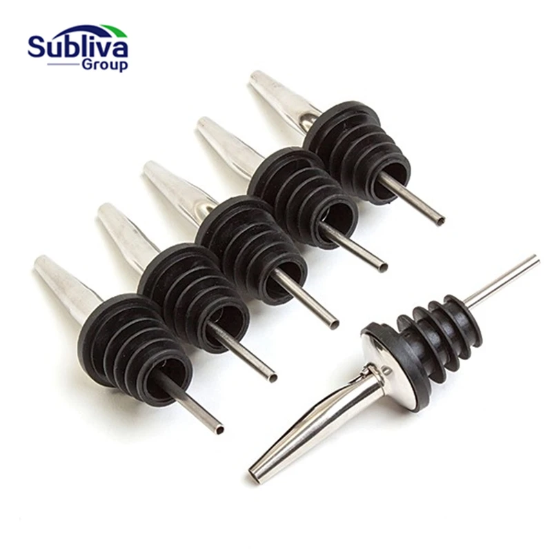 Stainless-Steel-Liquor-Spirit-Pourer-Free-Flow-Wine-Bottle-Pour-Spout-Stopper-Speed-Pourer-Bar-Wine