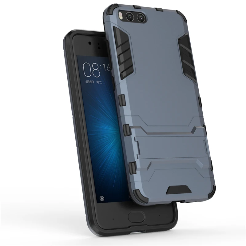 2 in 1 Hard PC+Soft Silicone TPU Rugged Rubber Kickstand Case For Xiaomi Mi6 Mi6 Plus Matte Armor Shockproof Phone Holder Cover (24)