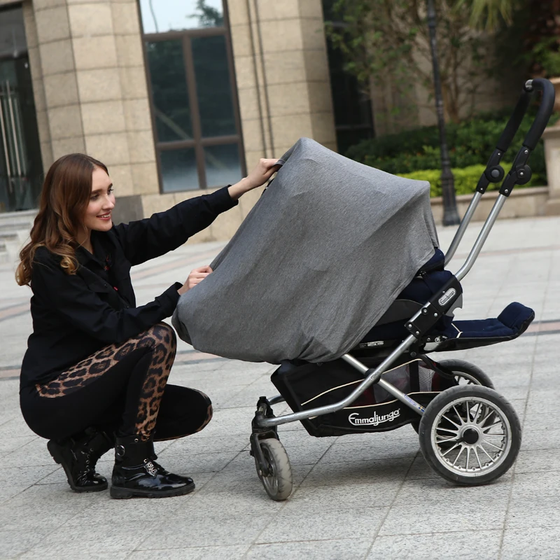 Baby Car Seat Cover Canopy and Nursing Cover Multi-Use Stretchy 3 in 1 Gift Baby Car Seat Cover Canopy and Nursing Cover Multi-Use Stretchy 3 in 1 Gift