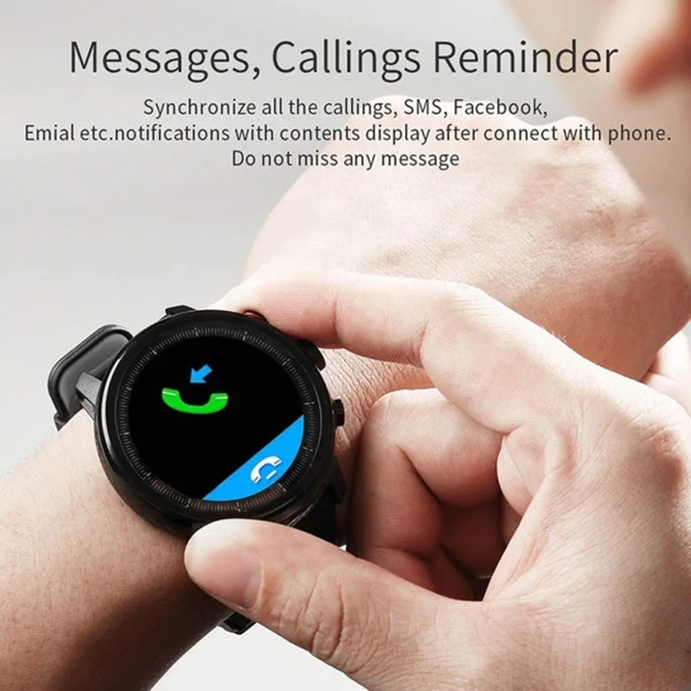 Waterproof Ip68 Men Women Smart Watch Bluetooth Android Wristband Call Reminder Heart Rate Pedometer Swimming