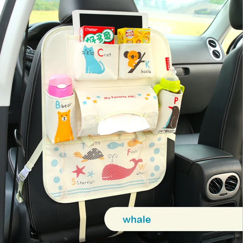 Водонепроницаемая универсальная сумка для детской коляски с рисунком, сумка для хранения на заднем сидении автомобиля, органайзер для автомобиля, стильный детский товар с сумкой для ipad