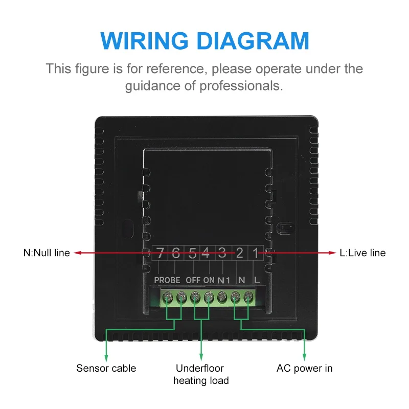 AE-669-D Touch Screen LED Temperature Regulator Electric Heating, Water Heating WIFI Thermostat APP Control Temperature