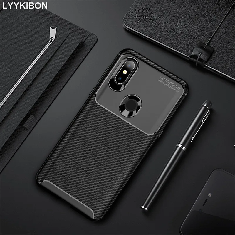cheap Carbon Fiber Silicon Phone Case For Xiaomi MI MAX 3 8 A2 Lite 8 SE 6X Pocophone F1 Redmi Note 6 5 Pro 6a 5 Plus Soft TPU Cover