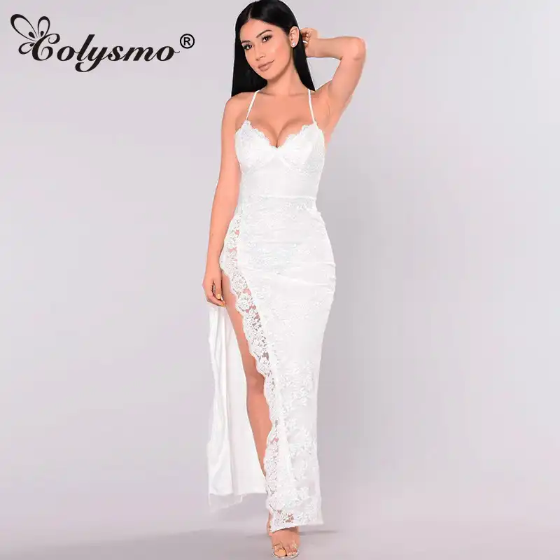 white elegant summer dress