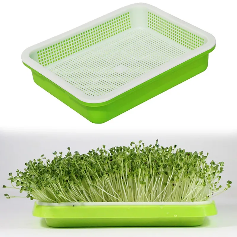 

Hydroponics Seed Germination Tray Seedling Sprout Plate Grow Nursery Pots Vegetable Seedling Pot Plastic Nursery Tray