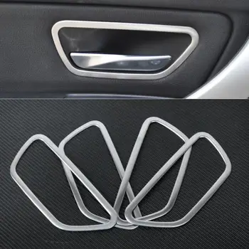 

CITALL 4pcs New Sliver Stainless Steel Car Interior Door Handle Trim Cover For BMW 3 Series F30 F34 GT 316i 320i 328i 2013 2014