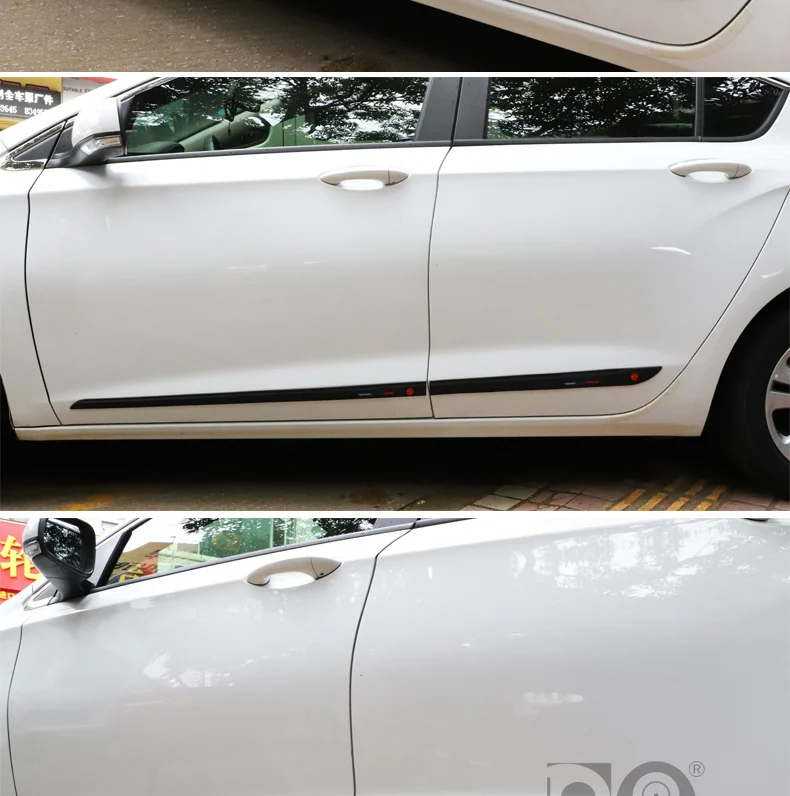 Автомобильная дверь удлинить анти-столкновения полосы черный/белый для Mitsubishi ASX Lancer Outlander L200 Mirage CUV Shogun Galant Colt