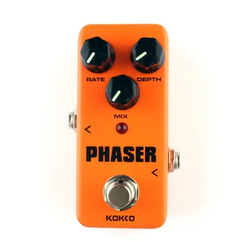 

New KOKKO Analog Phaser Guitar Effects Mini Effect Pedal Rate Mix Depth Control Ture bypass