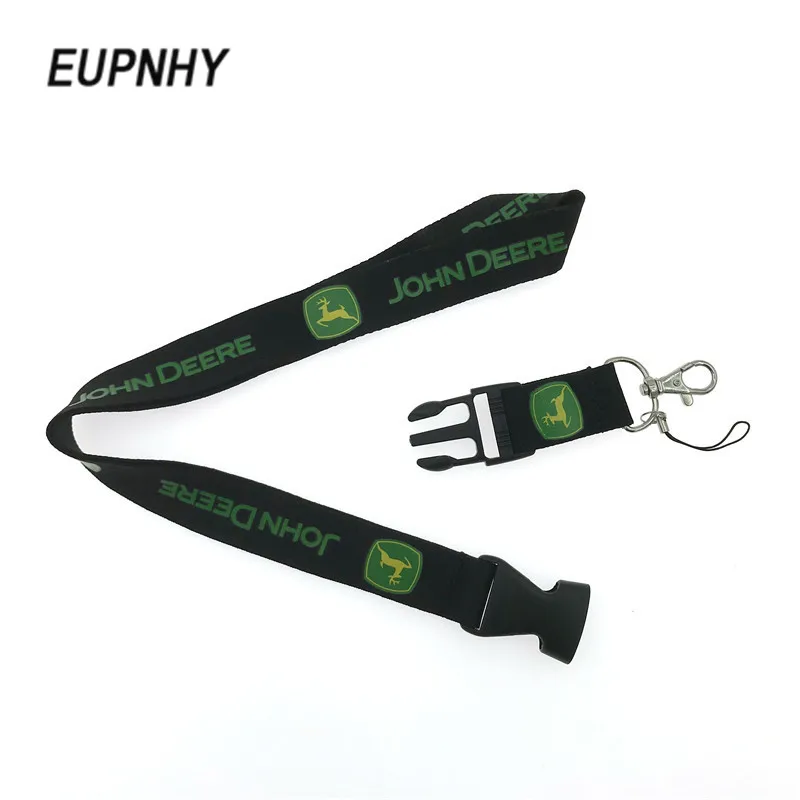EUPNHY 1Pcs John Deere Detachable Car Logo Lanyard Neck Straps Keychain