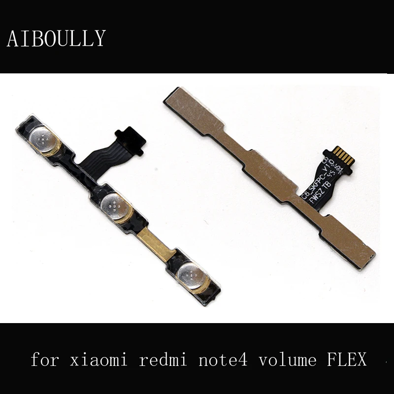 

AIBOULLY For Xiaomi Redmi Note4 note4X Volume Button Power Switch On Off Button Flex Cable