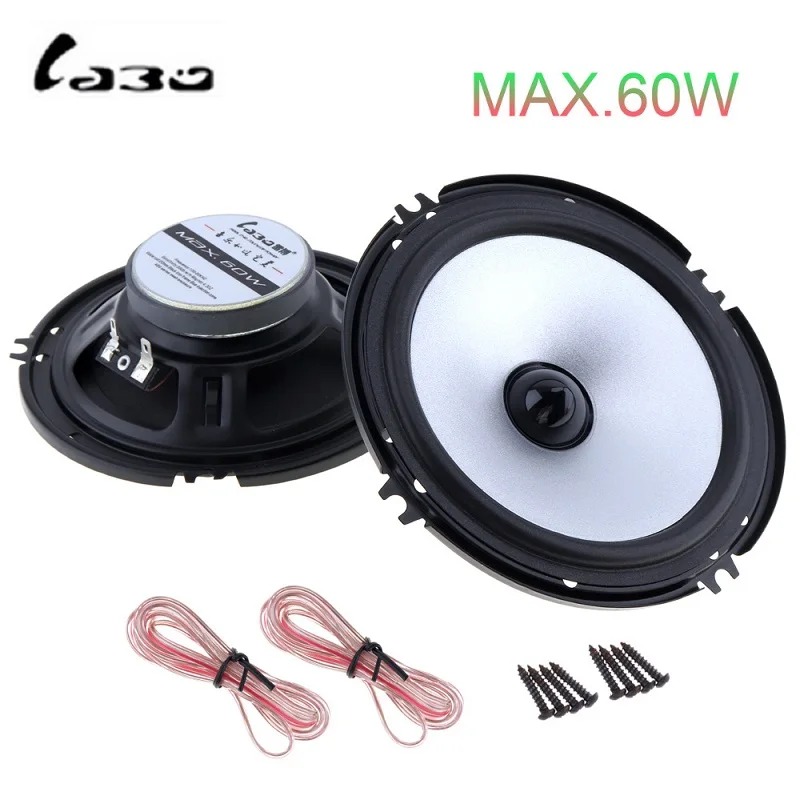 

2pc Car speaker 6.5Inch 60W Auto Speaker Automobile Vehicle Car HiFi Audio Full Range Speaker High Pitch Loudspeaker for Cars