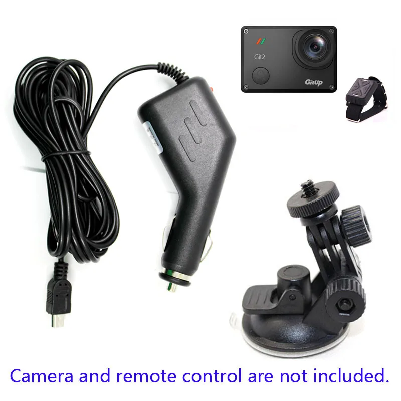 Free Shipping Car Charger Mount Suction cup bracket for Gitup Git2 SJCAM SJ6 Legend Sport font