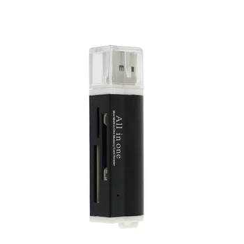 

Hot-sale 2018 Multi Four in 1 Micro USB 2.0 Memory Card Reader Adapter for Micro SD SDHC TF M2 MMC MS PRO DUO Card Reader