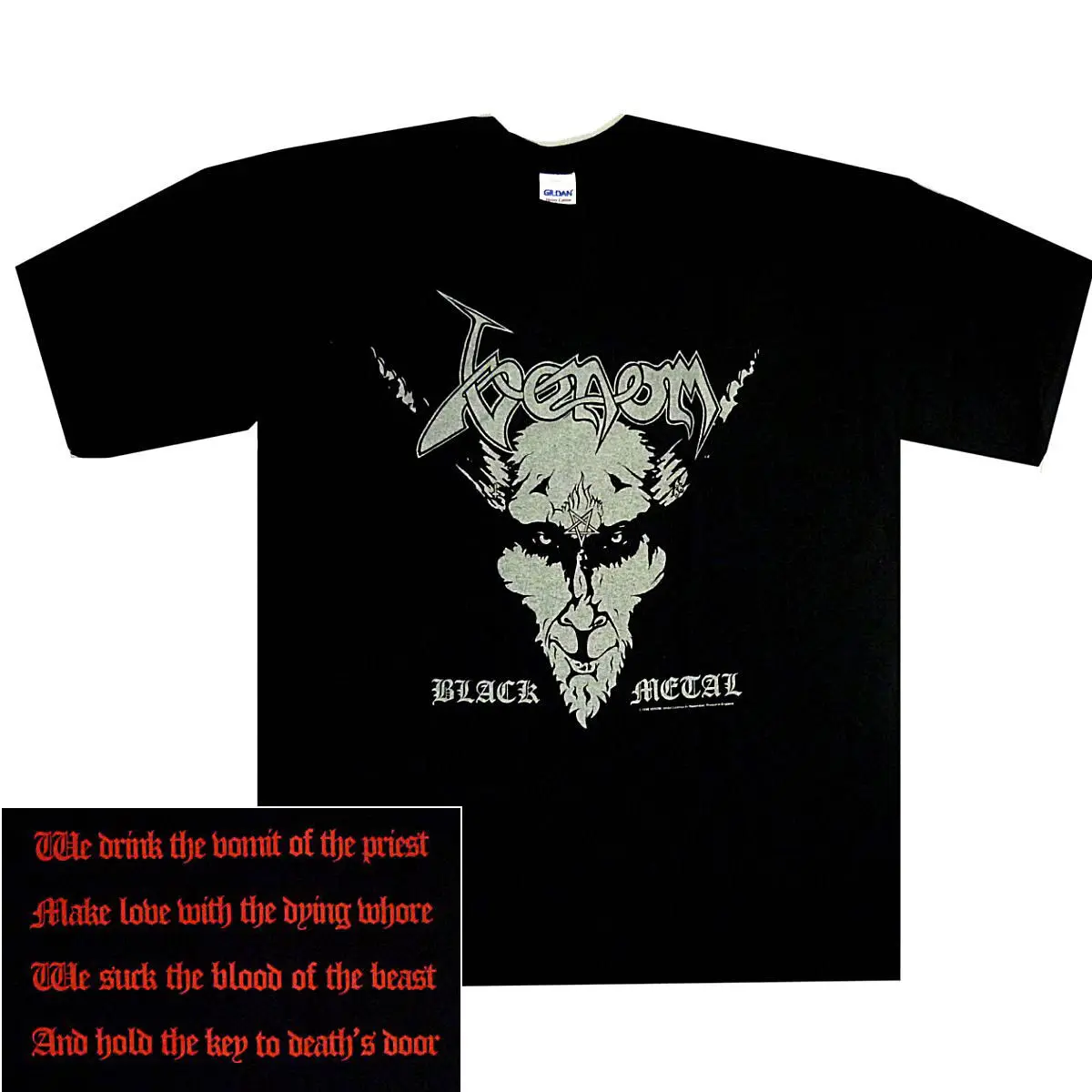 

Venom Black Metal Shirt S-XL Official Rock Band T-shirt Tshirt New T Shirts Man Clothing Free Shipping top tee
