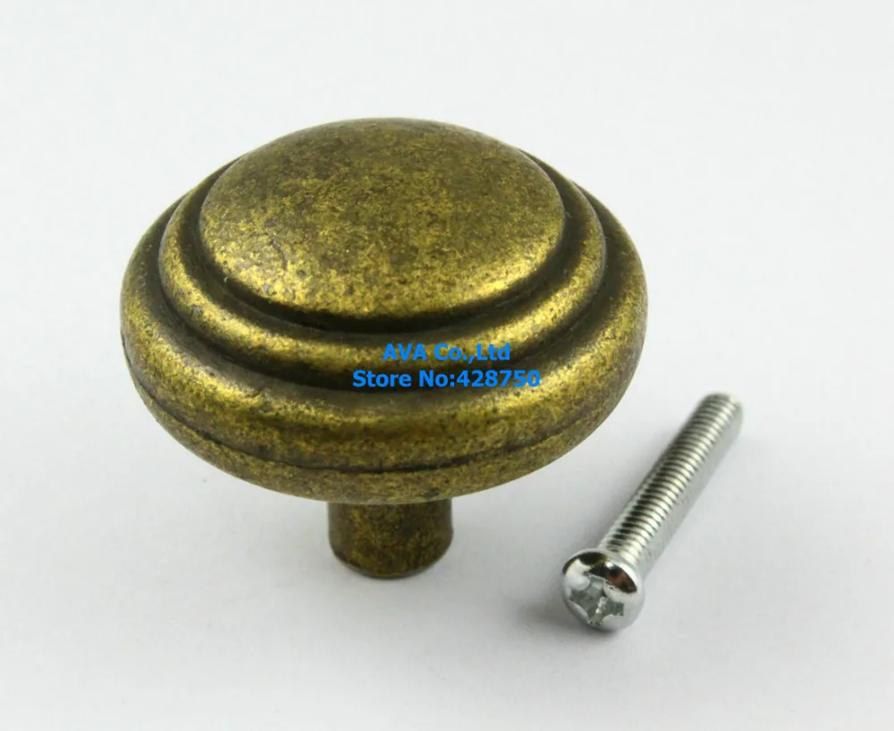 20 Pieces Antique Brass Furniture Handle Knob Jewelry Box