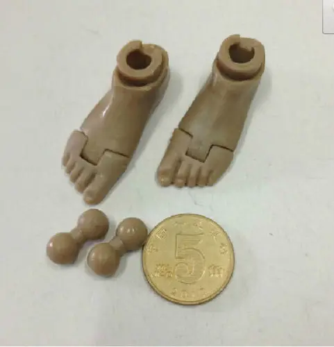 

Hot Figures Accessory 1/6 Soldier Bare Feet+Connector for 12'' HT DAM TC Action Figure body Toys Free Shipping