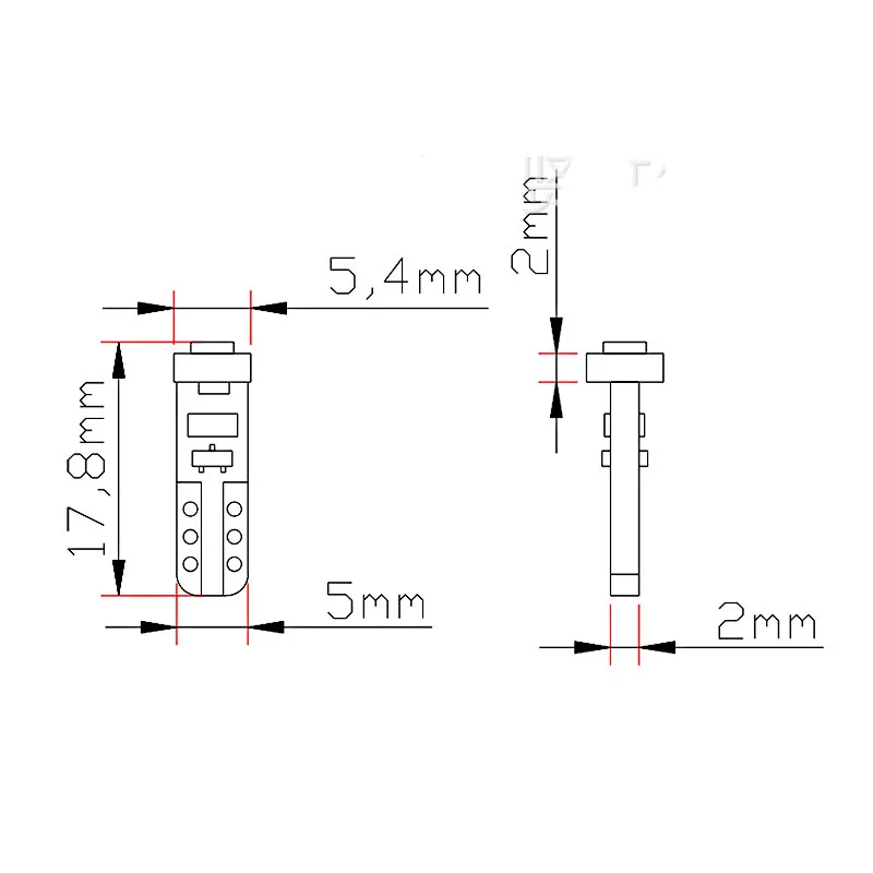 10X bombillas led t5 12 В 24 в авто свет t 5 лампу led dc ampoule ledlamp 3030 smd измерительная приборная панель инструмент свет Joneaz