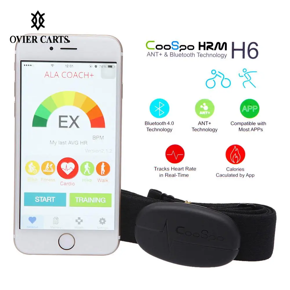 ANT Bluetooth 4.0 Wireless Sport Heart Rate Monitor Cycling Running