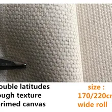170/220 см шириной 610gsm шероховатая текстура льняная грунтованная студия холст рулон