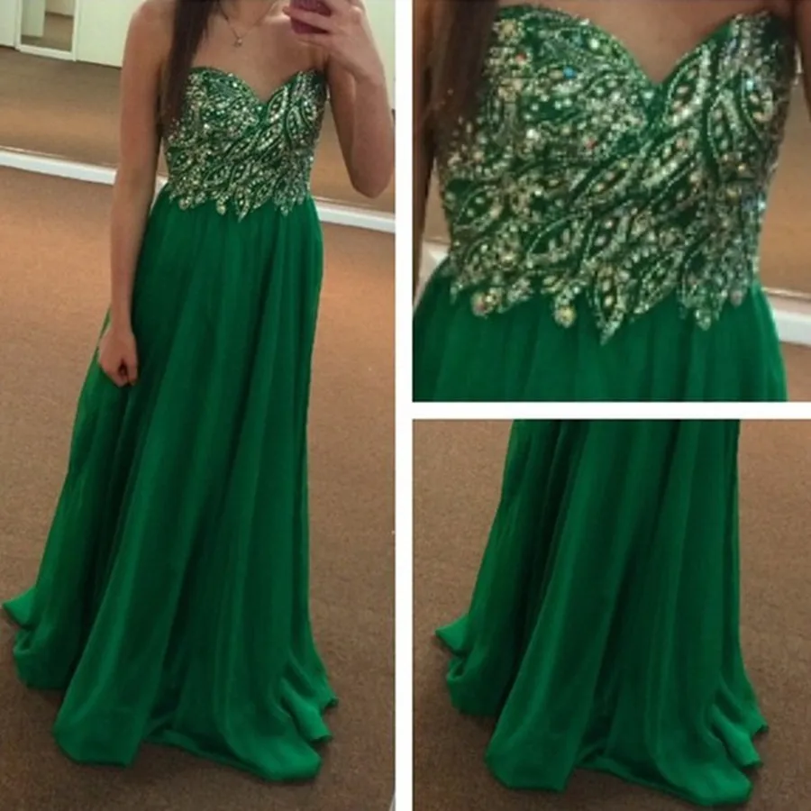 crystal beading evening party prom ball gown cocktail