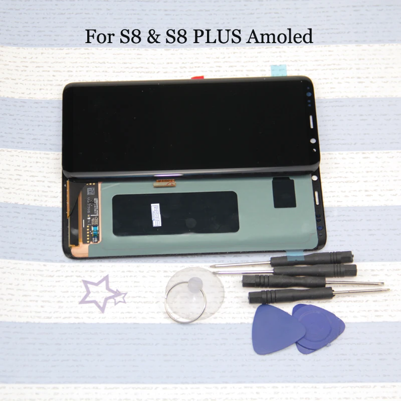 Супер AMOLED для Samsung S8 LCD Замена SAMSUNG Galaxy Plus G955 G950 G950F Дисплей lcd сенсорный экран