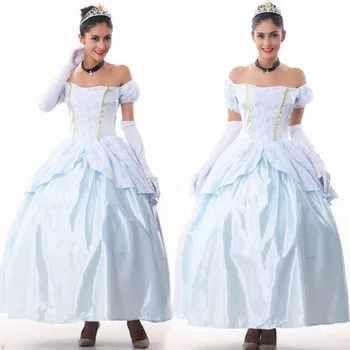 

2018 New Halloween Clothes Women Snow White Fancy Princess Cinderella Cosplay Costume Ladies Sexy Fancy Dress Clothes