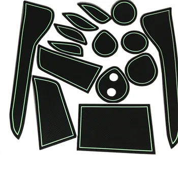 

Car Accessories For Toyota C-HR CHR 2017 2018 Car Non-slip Interior Daoor Gate Slot Mats Cup Holder Pads Groove Mat Cushions