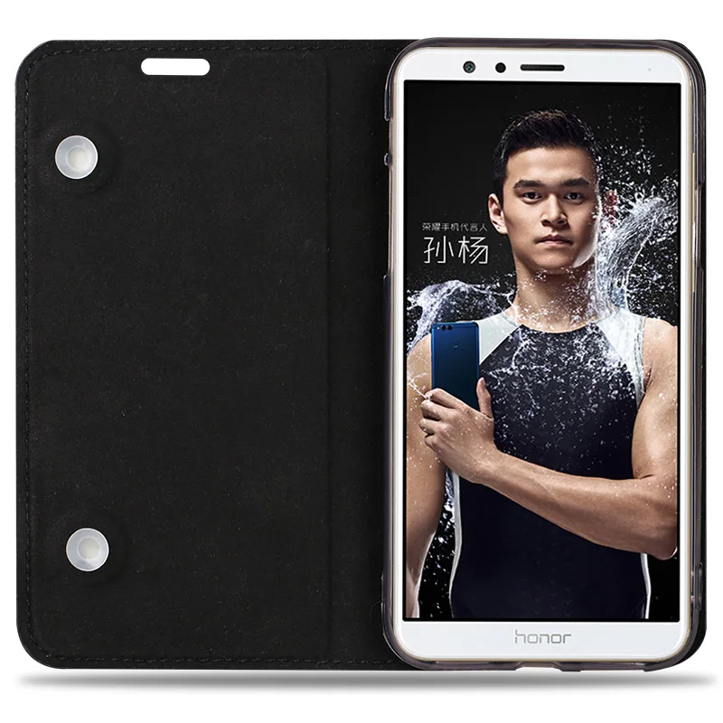 

Luxury phone case ultra-thin small litchi texture clamshell phone cover For Huawei Honor7X full manual custom processing