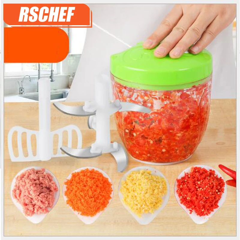 Большой ручной измельчитель RSCHEF кухонная многофункциональная мясорубка