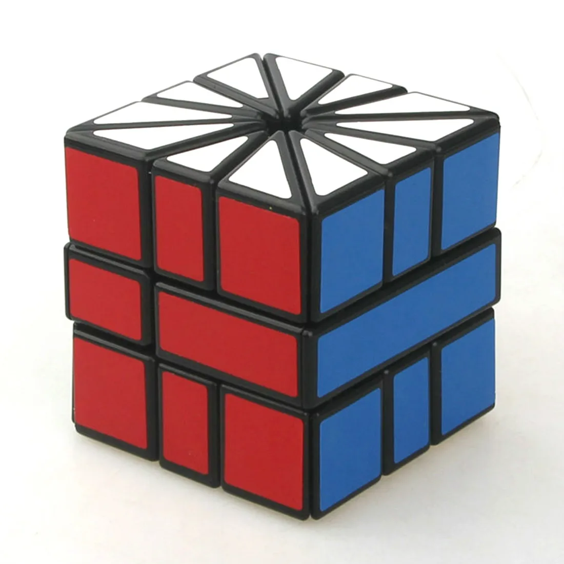 Кубик cubetвит необычной формы черный и белый квадрат II SQ2 3x3x3 скоростной кубик