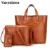 2018 Mulheres Arco Saco de Bolsas De Luxo de couro PU Crossbody Ombro Mensageiro Saco 3 Peças das Mulheres do Sexo Feminino Bolsa Feminina LL472