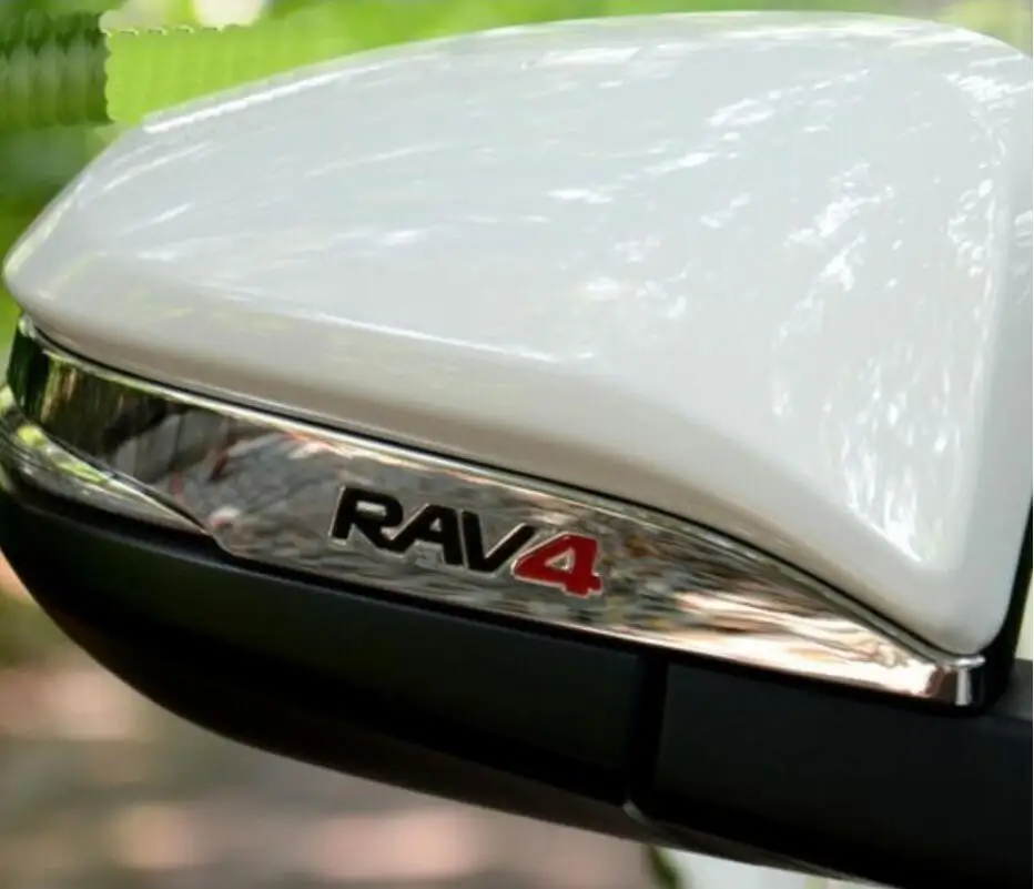 Украшения для зеркала заднего вида Toyota RAV4 2013 2014 2015 monorail chrome ABS боковое зеркало