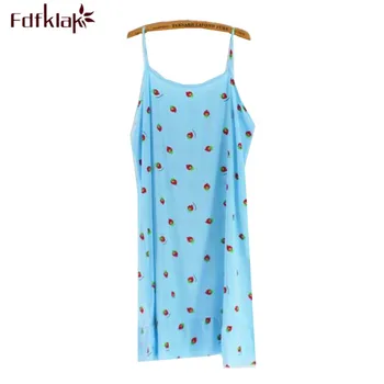 

Sexy night dress casual nightgowns women sleepwear nightshirt spaghetti strap summer nightdress women's night gown nuisette new